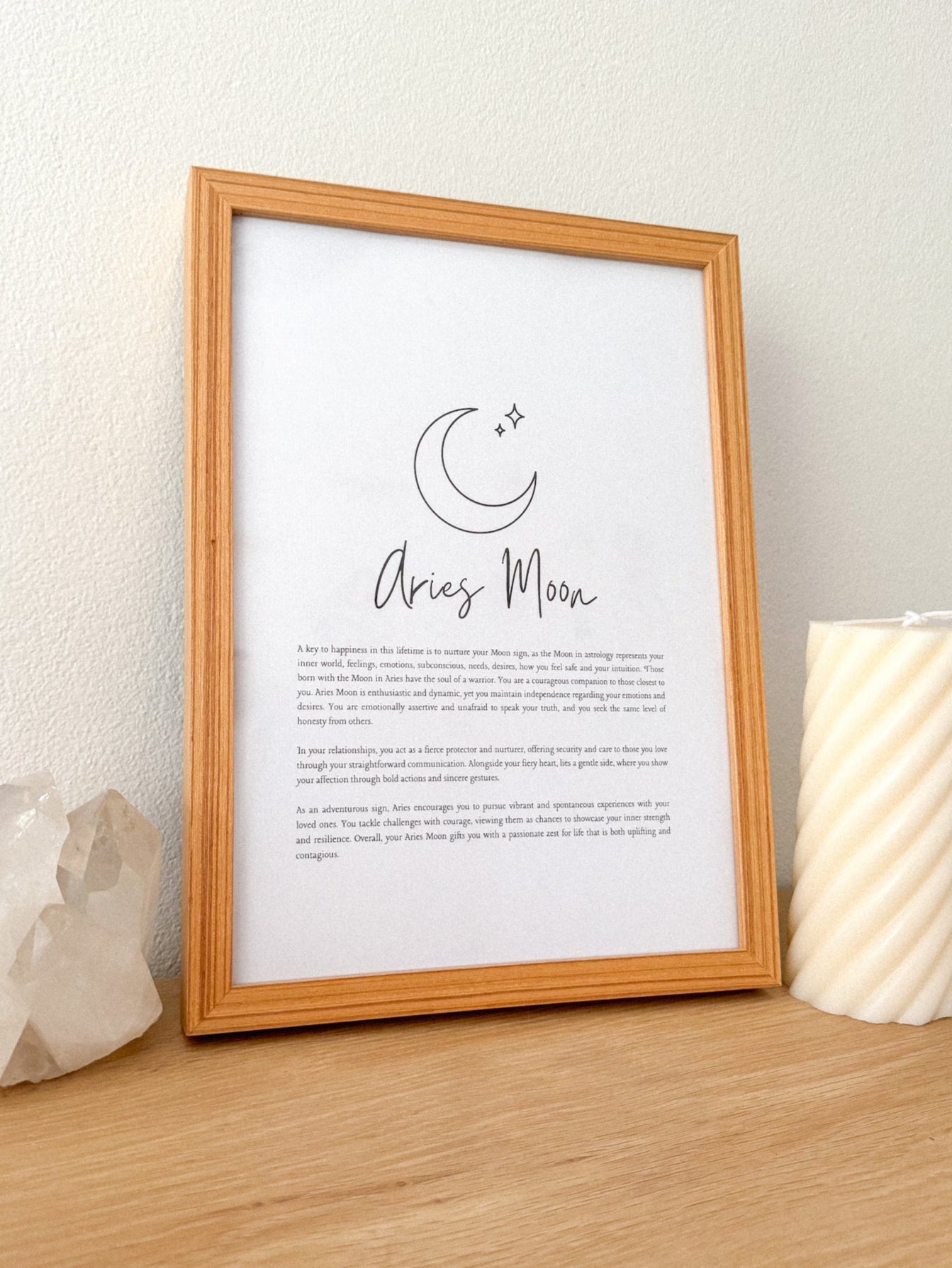 Aries Moon Sign Print