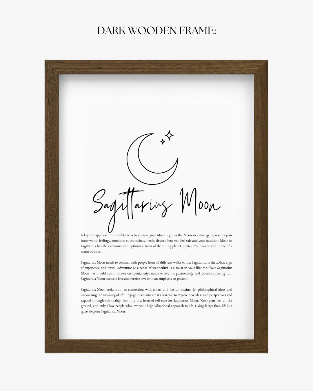 Sagittarius Moon Sign Print