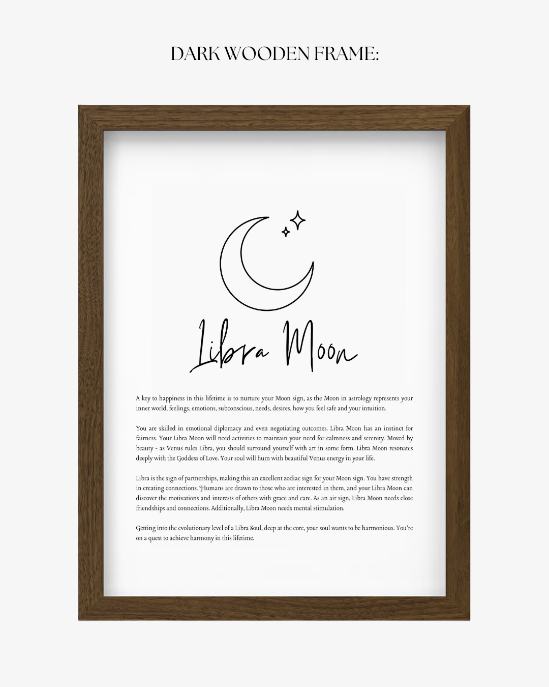 Libra Moon Sign Print
