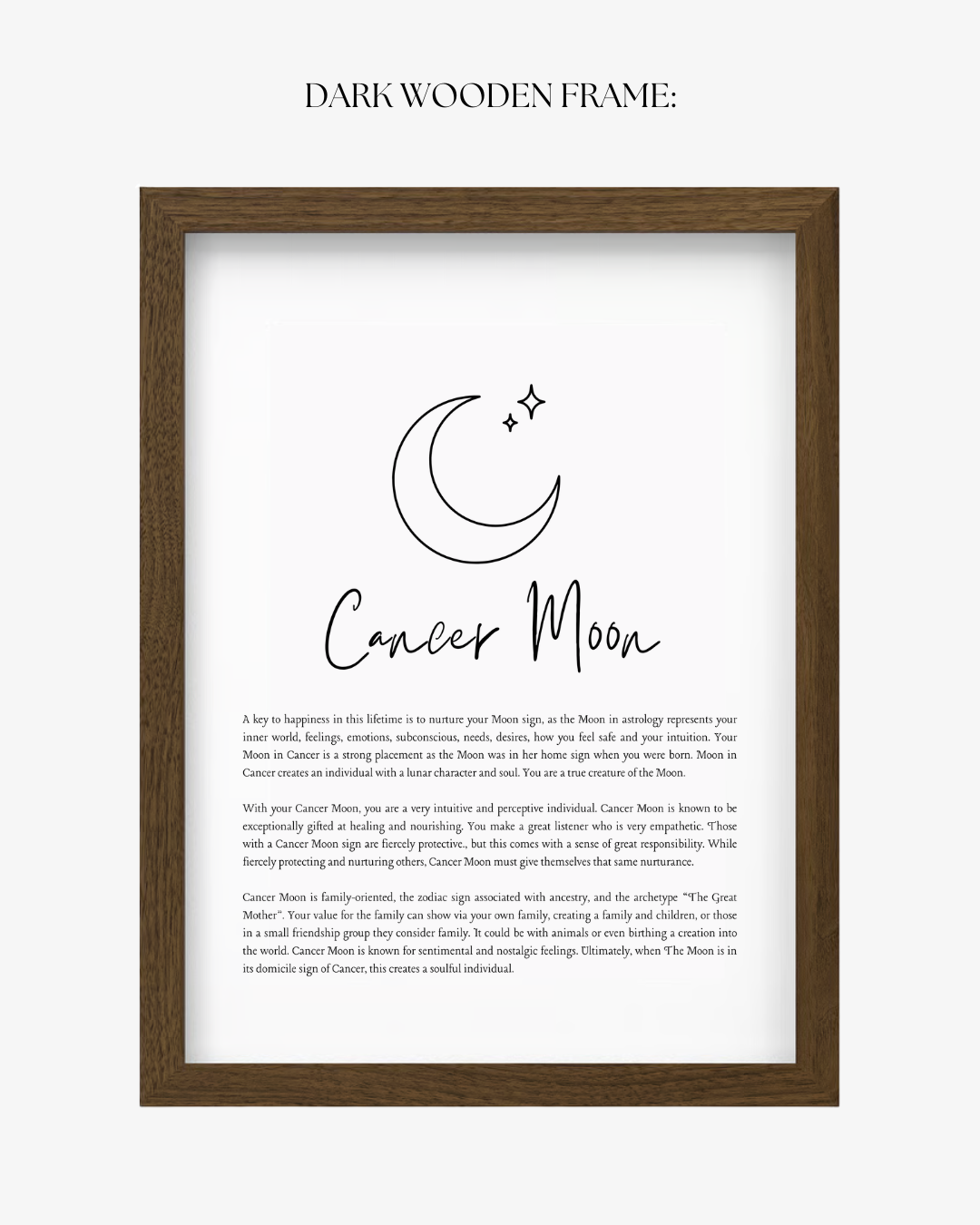 Cancer Moon Sign Print