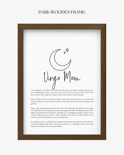 Virgo Moon Sign Print