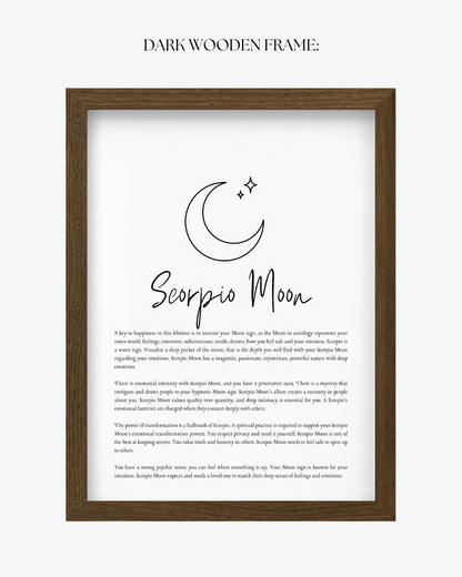 Scorpio Moon Sign Print