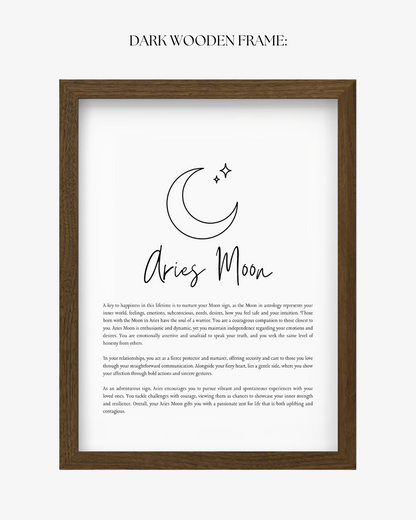 Aries Moon Sign Print
