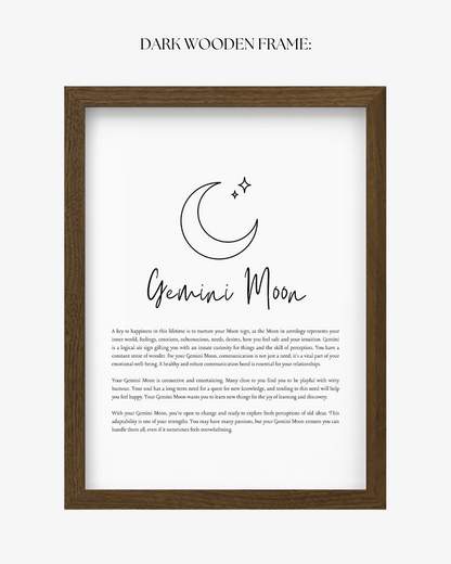 Gemini Moon Sign Print