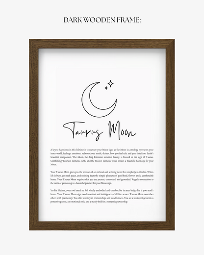 Taurus Moon Sign Print